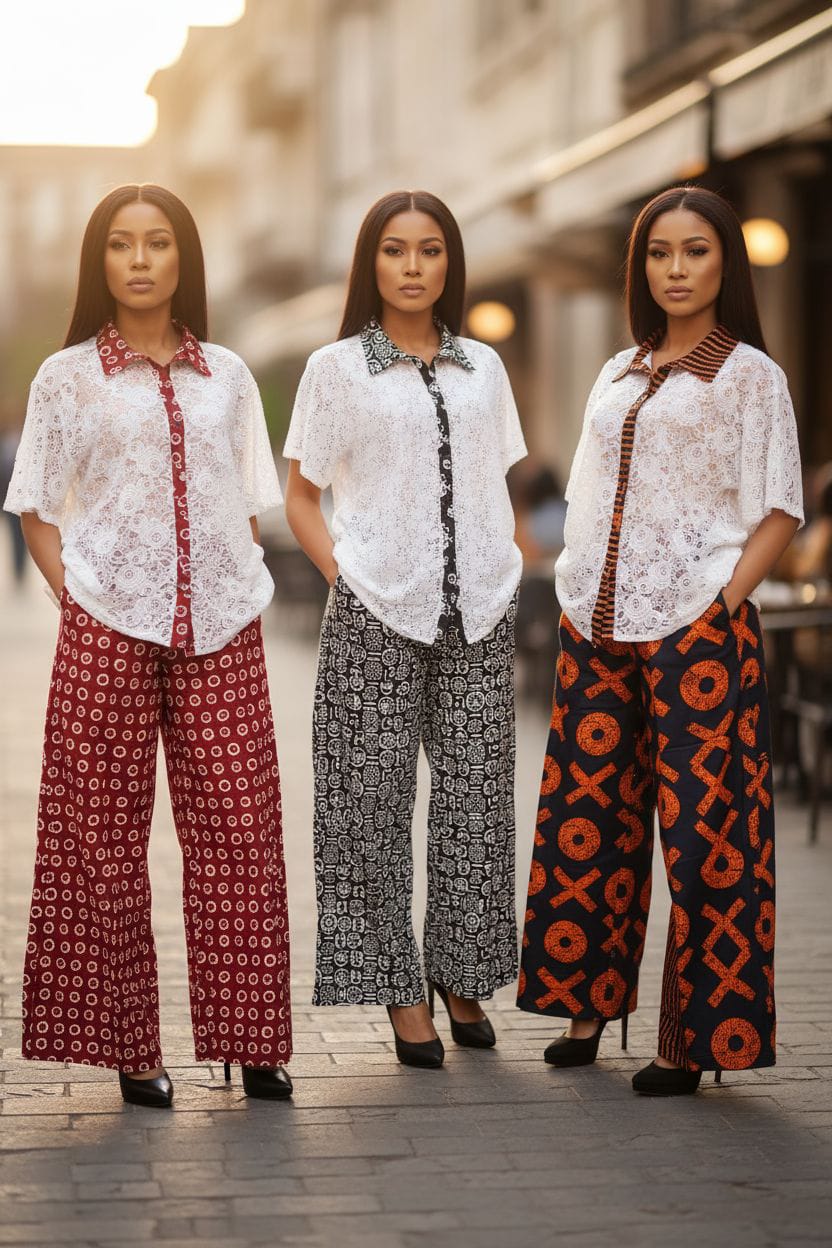 Unstoppable Journey" Urban Graffiti Wide-Leg Sweats