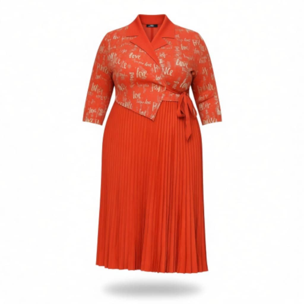 Love Script Wrap Dress